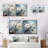 Blue Hydrangea Blooms In Gray Tone - Hydrangea Square Collage Set Of 2-1631275392-1631275395