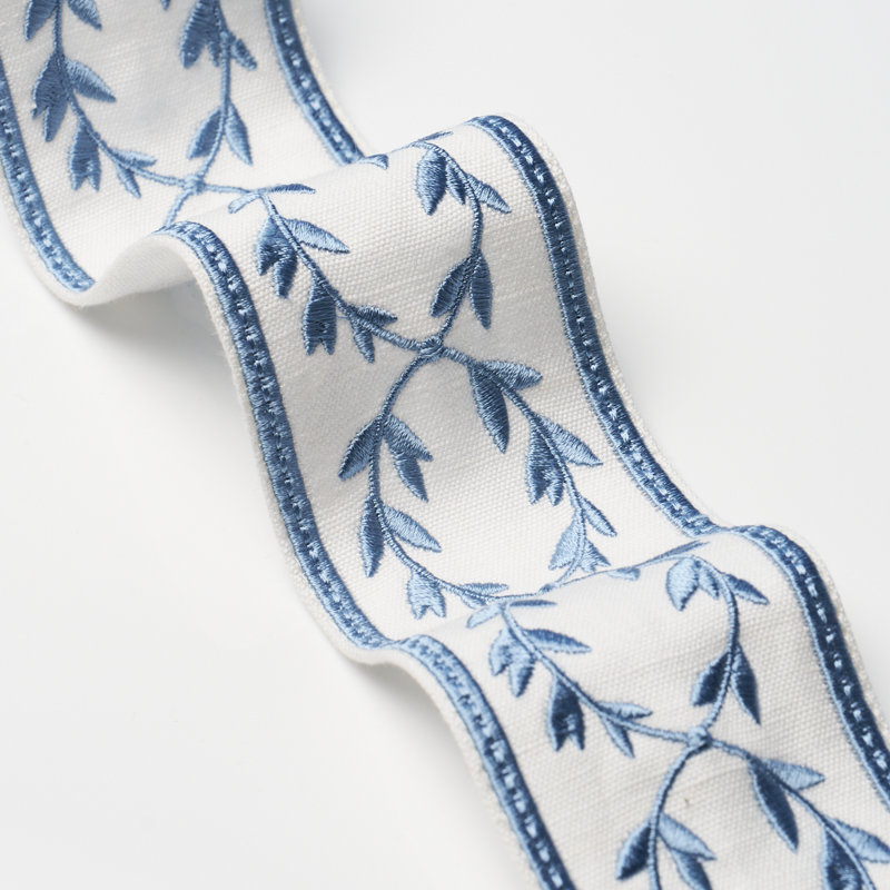 Schumacher X Paloma Contreras Maison Vine Trim, Porcelain