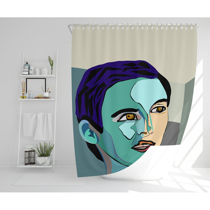 Ellah 13 Piece Polyester Shower Curtain Set
