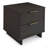 Nightstand In Charcoal Gray