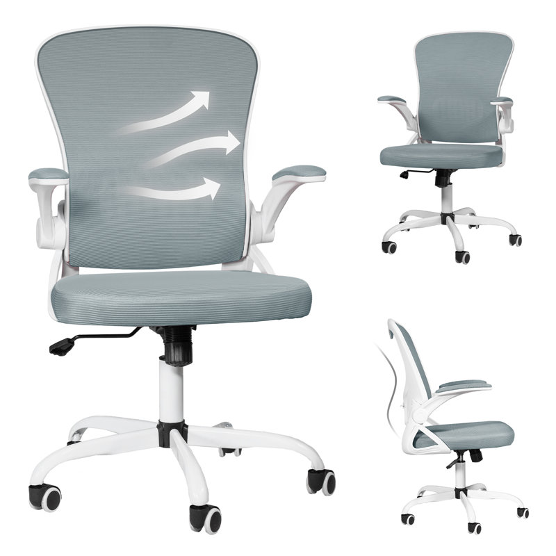 Chaise de travail ergonomique Dvenger, Blanc, gris
