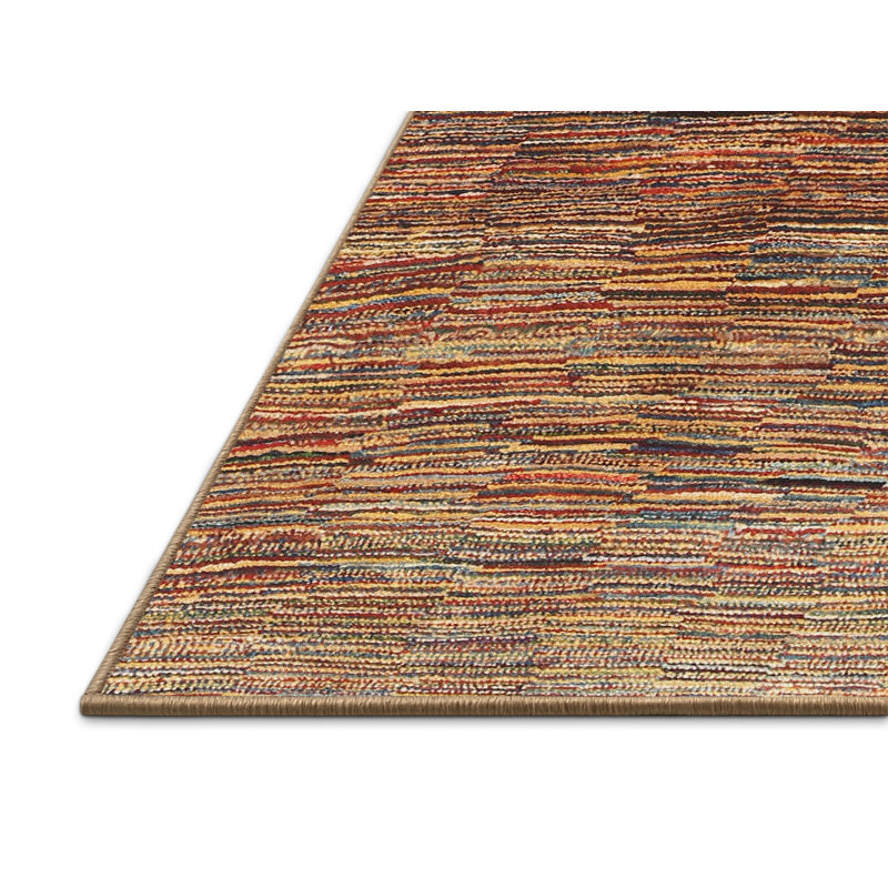 Tapis gris/vert d’olive contemporaine Lawrey, Rectangle 5 pi x 7 pi