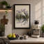 Irises in Reflection Botanical - Wrapped Canvas-1591296885-1591296881