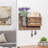Wall Mail Organizer with Key Hooks and Vase
