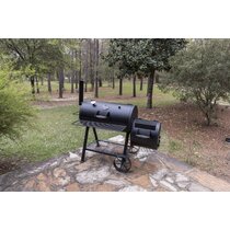 Costway Offset Wood Portable 256 Square Inches Smoker & Grill