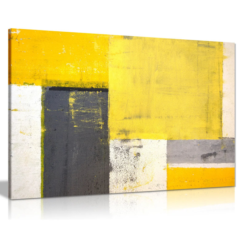 Abstract Modern - Wrapped Canvas Painting, 31cm H x 46cm W