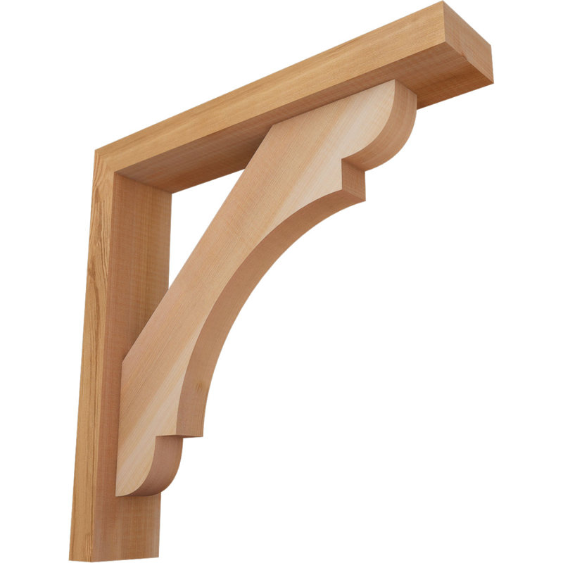 Support de bloc olympique avec entretoise décalée, 18 po x 18 po, Cèdre rouge occidental de l 3 1/2 po (lisse)