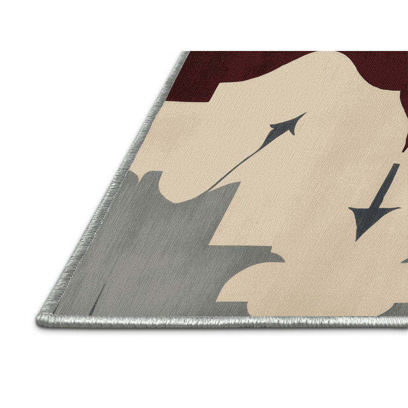Elemental Streams Rug, Square 4'
