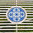 43in. Écusson Mosaic Metal Rectangular Garden Bench