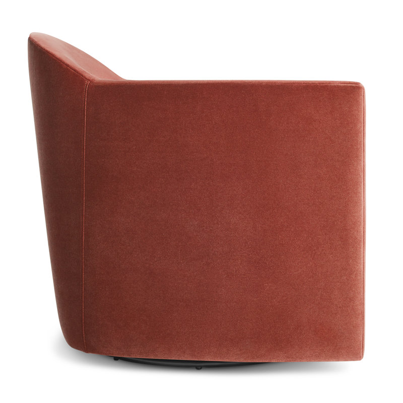 About Face Swivel Armchair, Tomato Velvet