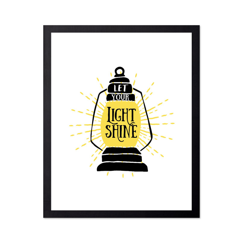 Laissez votre lumière briller, Sans cadre, Affiche, H 12 po x l 16 po