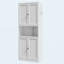Armoire de rangement en acier de 72 po de hauteur avec grand comptoir, tablettes et crochets réglables, armoire robuste de style moderne-129435953