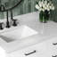 Ensemble de meuble-lavabo rectangulaire rectangulaire gauche 37 po avec comptoir en quartz blanc pur Chevron-2026756721-2026756621