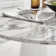 Edward Statement Marble Effect Pedestal Dining Table Set with 4 Velvet Upholstered Dining Chairs