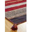 Aalyan Cotton Striped Area Rug in Red-8631239