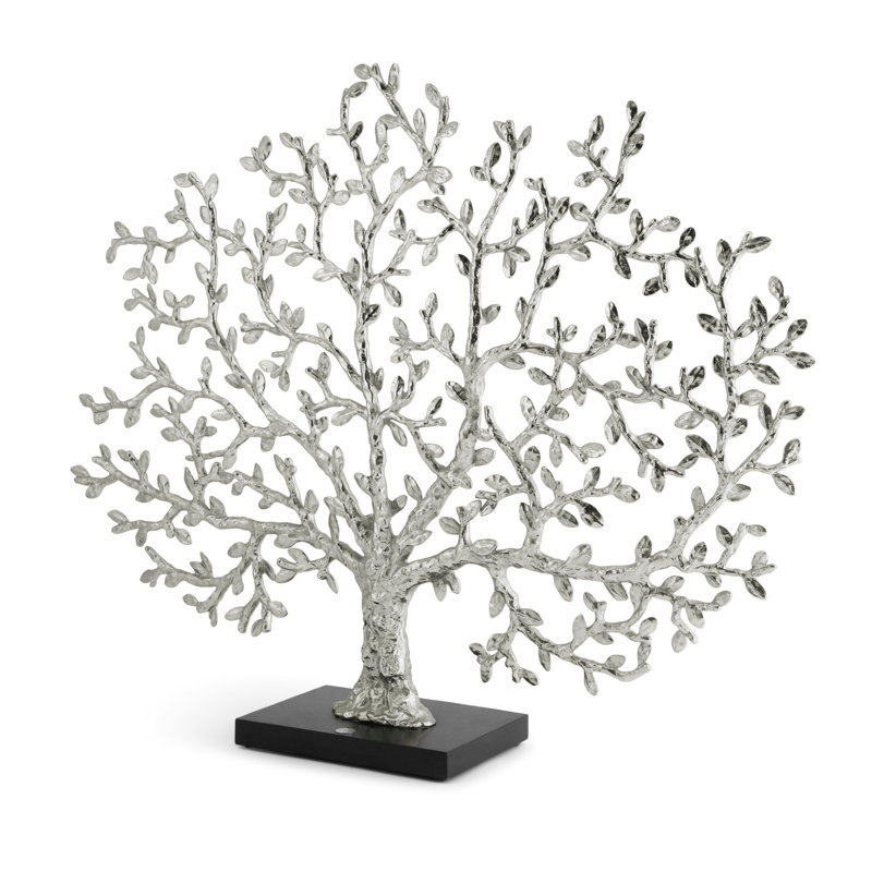 Tree of Life Decorative Fireplace Screen, Silver