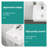 13.6x11.6 Inch Rectangle Wall Mount White Ceramic Bathroom Sink, Stain , Low Water Absorption, Fits 1 - 3/4" Drain Hole, Mounting Hardware And Guide Sink With Single Faucet Acid Resistance, Smooth
