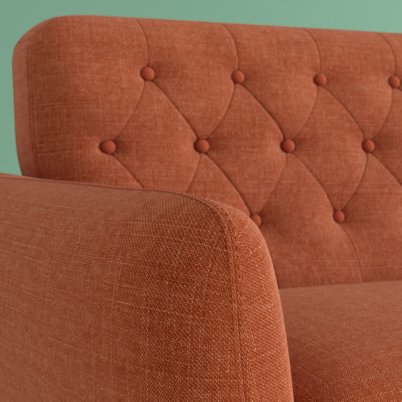 Danjou Upholstered 67.25'' Sofa, Burnt Orange