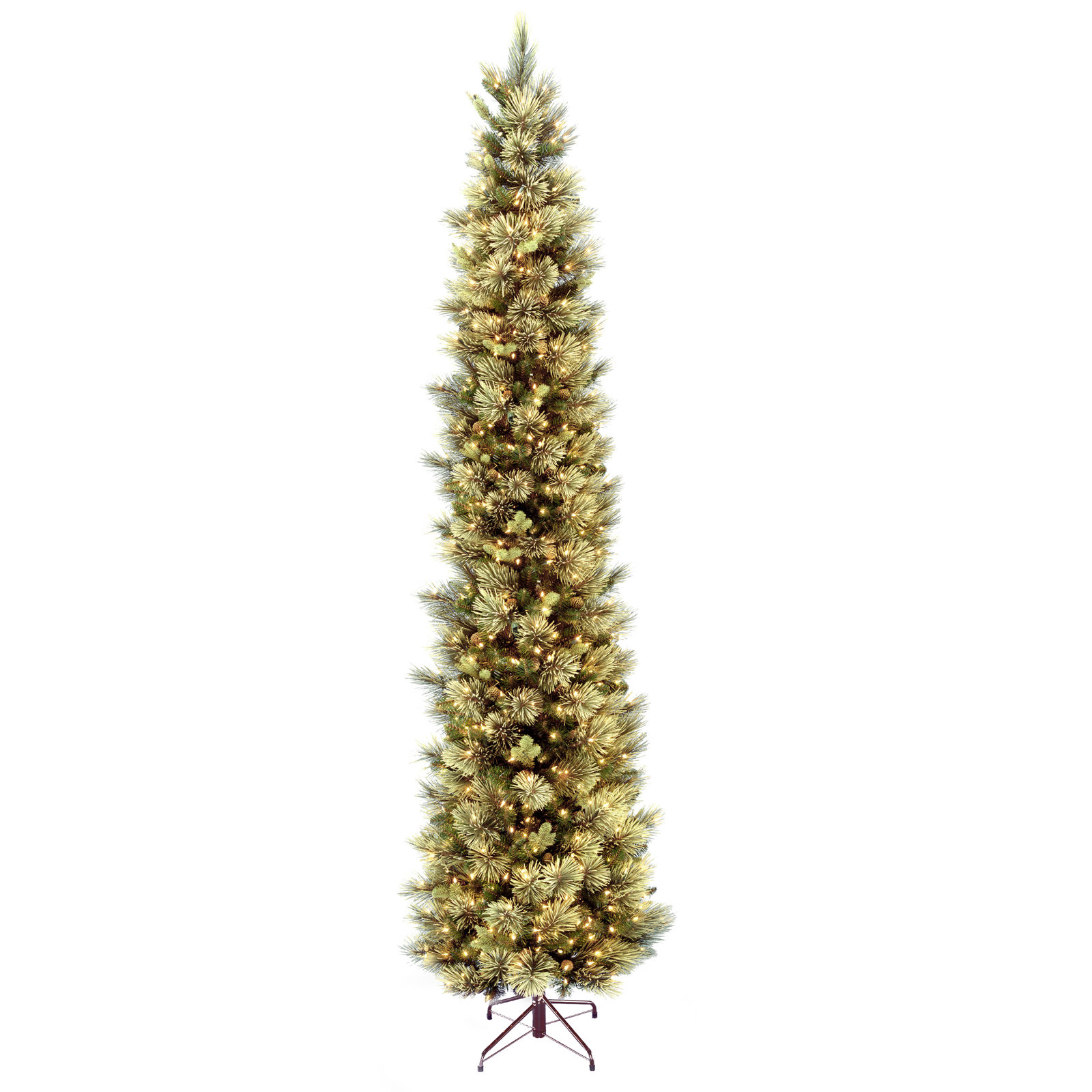 Slim Pre-Lit Pine Tree, 10'