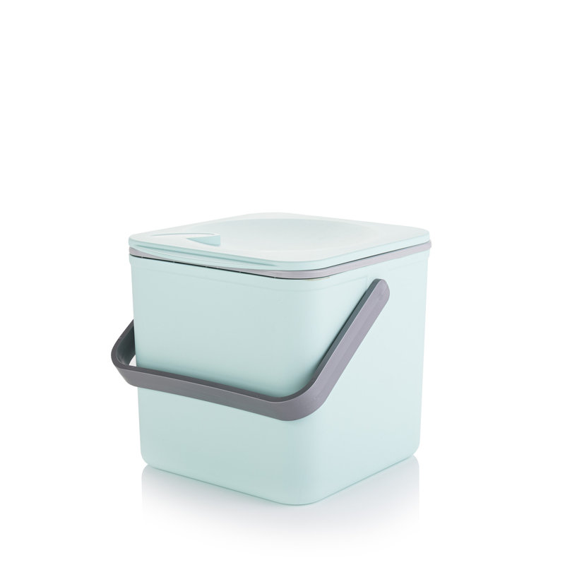 Plastic Manual Lift Recycling Bin - 3.5L, Green