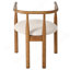 Ensemble de 2 chaises de salle à manger de style Mid-Century moderne avec pieds en bois massif