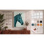 Geometric Horse Modern - Wrapped Canvas-151549552-151549554