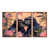 Toile avec cadre flottant brun