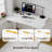 Jeneffer Electric Height Adjustable Standing Desk with Drawers – Corner Desk for Home Office, Ergonomic and Space-Saving，4 preset heights and 2 hooks-314443483-483083925