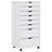 vidaXL MOSS 8-Drawer Chest with Wheels, Solid Pinewood-91217209