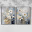 «FLORAL Series CCLxxxiv», reproduction encadrée de qualité supérieure - prête à être accrochée - aucun clou requis - aucun clou requis-107998681-107998683