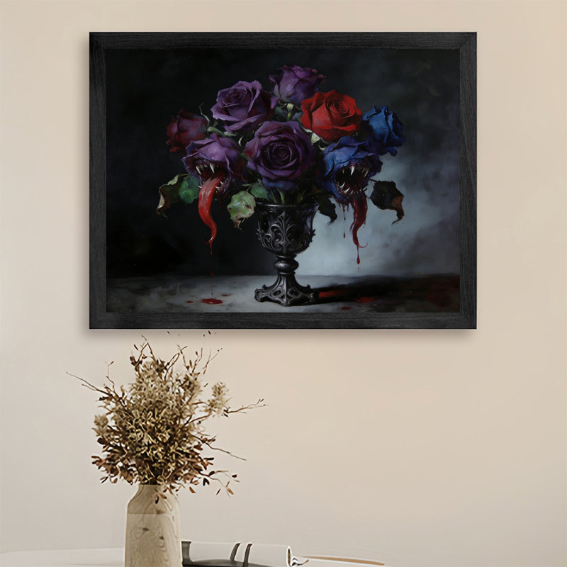Art mural encadré noir, H 17 po x l 25 po