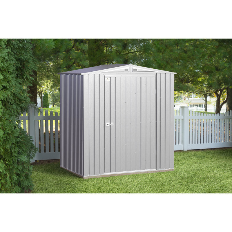 Elite Steel Storage Shed, 6X6, Galvalume