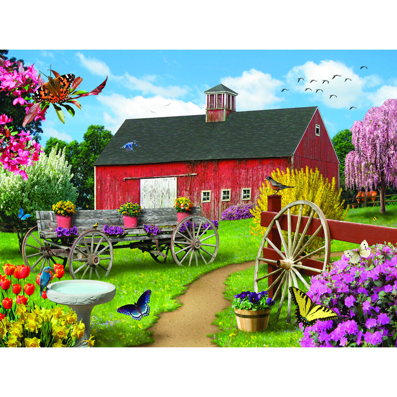 «Rustic Retreat» par Alan Giana - reproduction de photo, H 24 po x l 32 po x P 1,5 po, Toile tendue, Pas de tapis