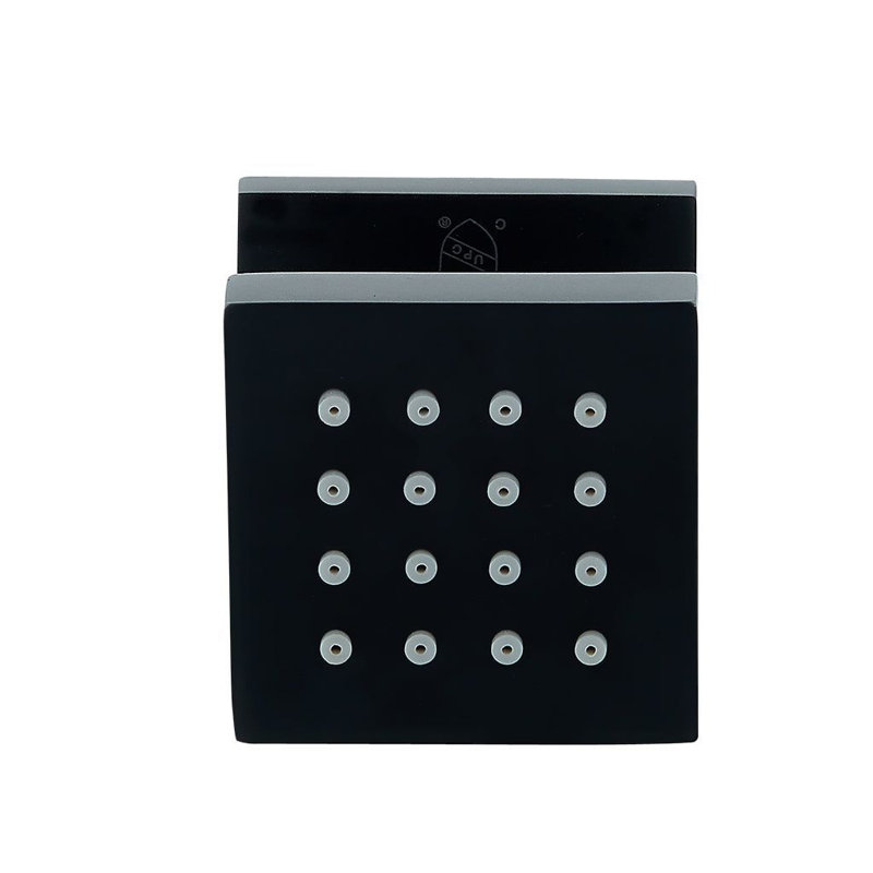 Panneau de douche 1,96 avec, Noir mat
