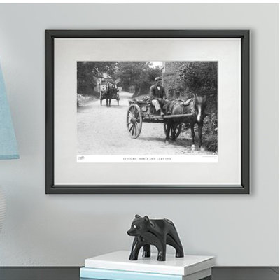 Lydford, Horse And Cart 1906 by Francis Frith - Single Picture Frame Print