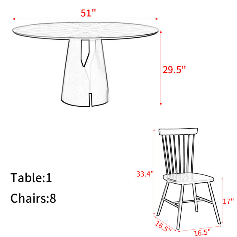 Ensemble de table de salle à manger French French