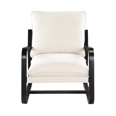 Fauteuil en tissu avoine 36,75 po