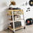 Stereo Stand With Power Strips And Hooks, AV Media Console Organizer-1750562920