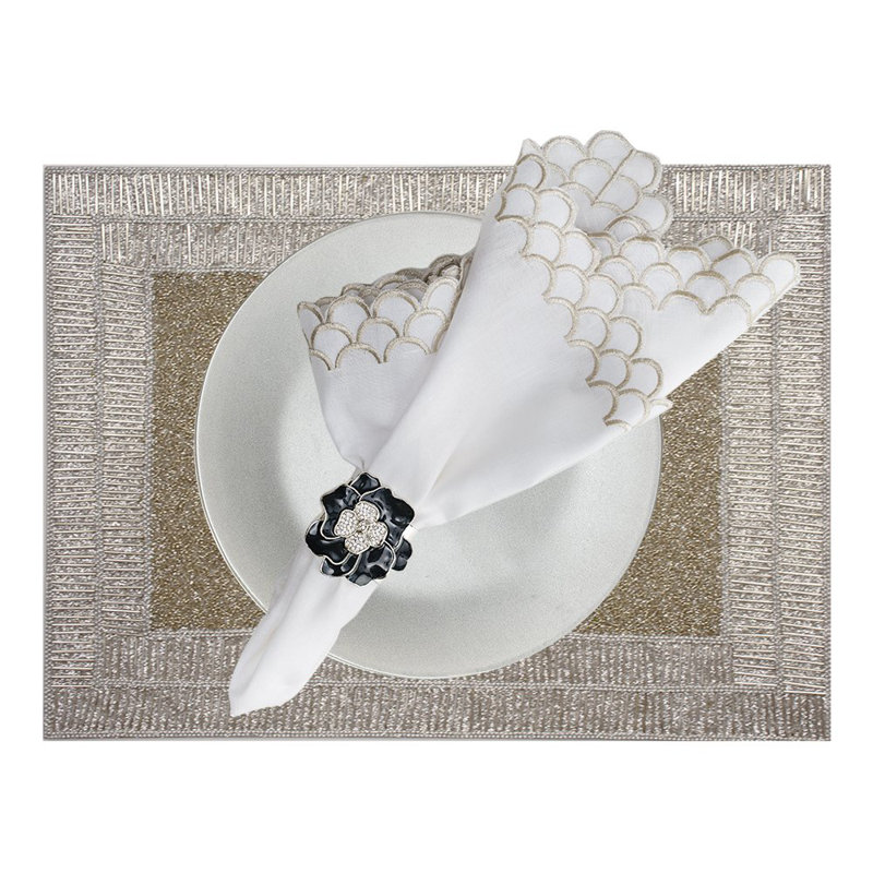 Silver Rectangle Shine Placemats