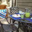 Ensemble de salle à manger d'extérieur en aluminium coulé 5 pièces avec table et 4 chaises Middlewich