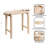 Jovie Scalloped Mango Wood Entryway Console Table-631034634
