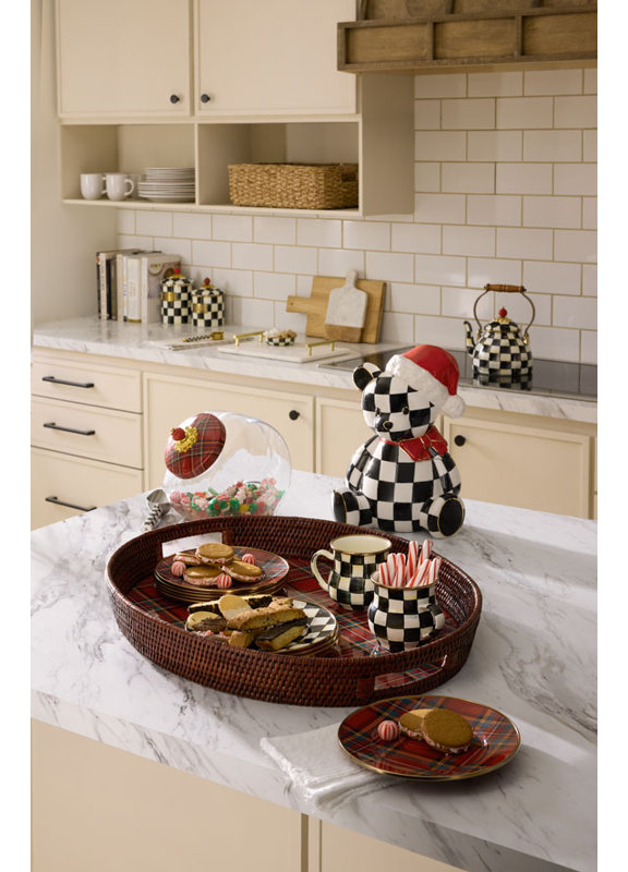 Courtly Santa Bear Cookie Jar