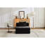 Compression noire, convertible en lit, monoplace, structure de forme fixe, matériau chenille, aucun assemblage requis pour le chenille haute performance de chambre à coucher, utilisateurs exigeants-1452318110