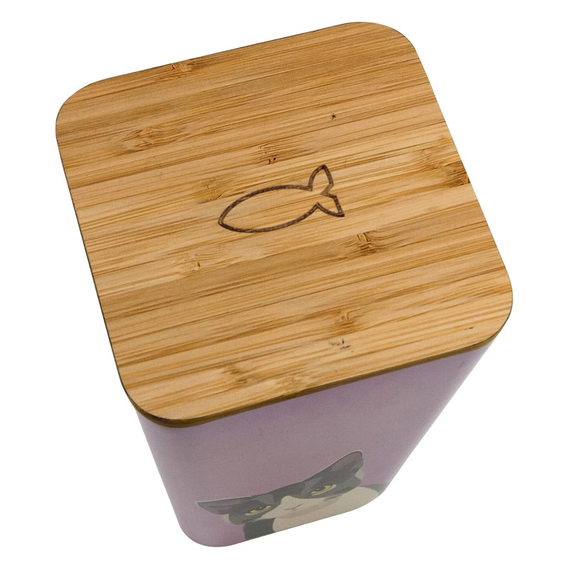 Pink Bamboo Treat Jar