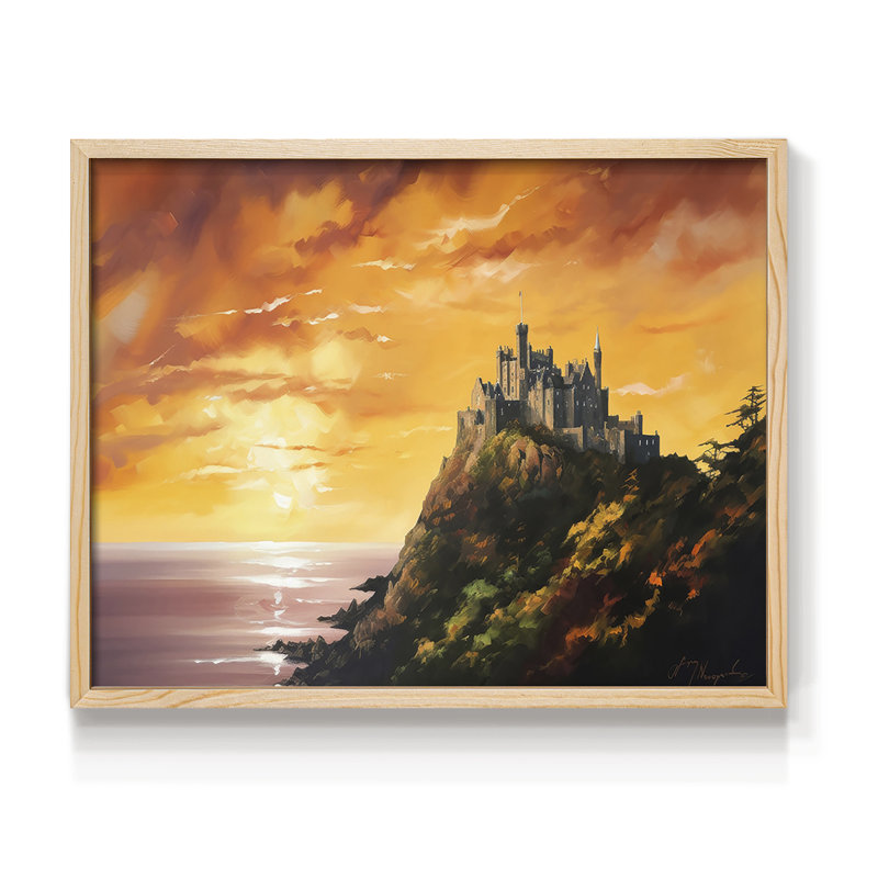 Paysage, série XCV, reproduction encadrée, H 16 po x l 20 po, Naturel