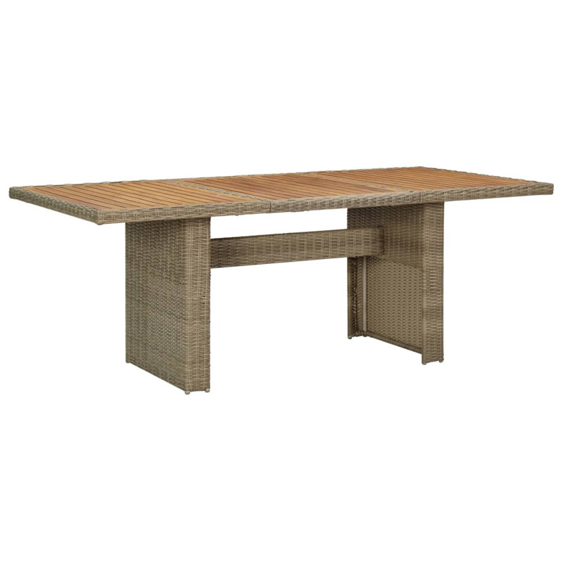 Altadena Rectangular Outdoor Dining Table , 200cm cm W 100cm cm D, Mix Grey/Natural