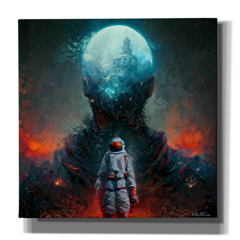 «Escape and Start a New Journey» par Ben Heine, art mural sur toile, H 37 po x l 37 po x P 1,5 po