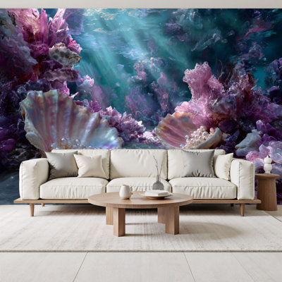 Papier peint adhésif mural Coastal Coastal Pearl Fantasy