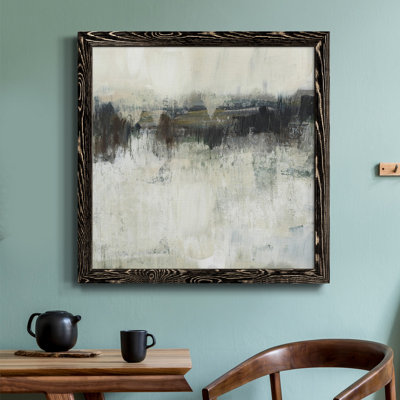 «Neutral Horizon Line I», toile encadrée de qualité supérieure - prête à être accrochée
