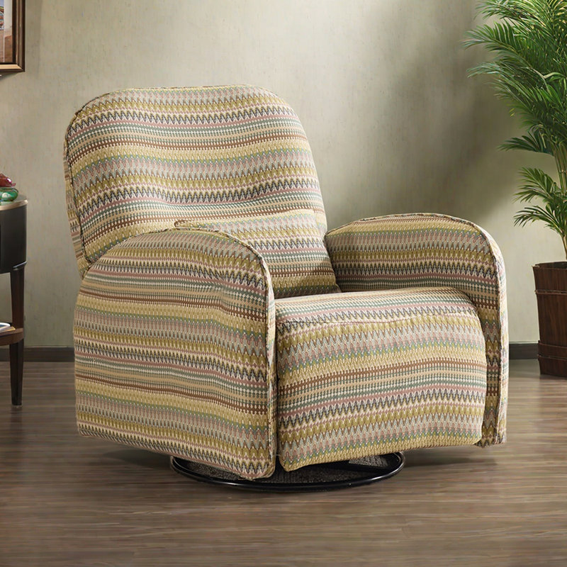 Multi-Functional Casual 360° Rotation Recliner, Yellow/Blue